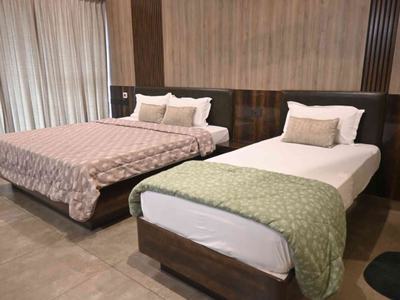 side view of double bed